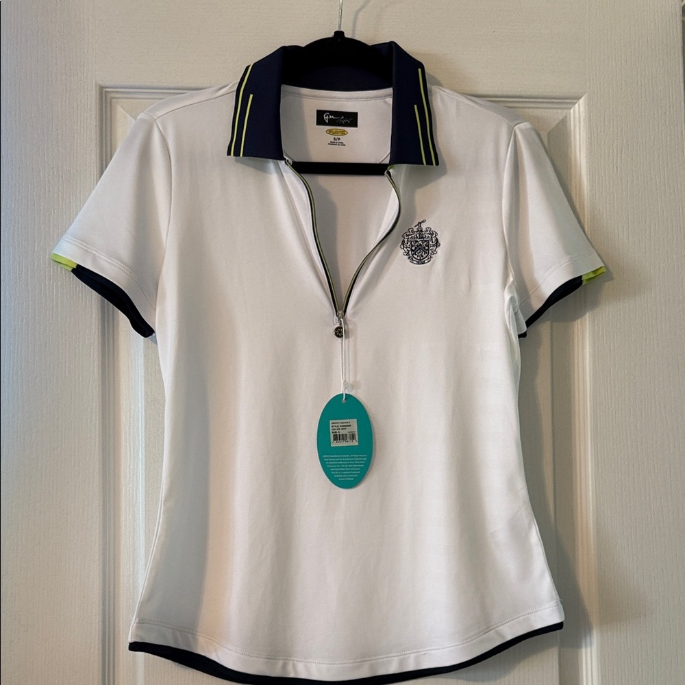 Trump Greg Norman Collection White Polo Shirt